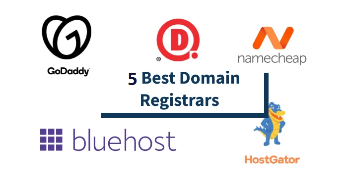 Top 5 domain registrars