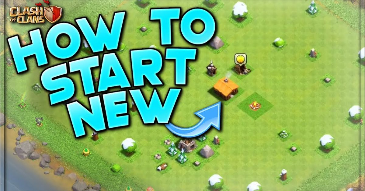 how to start a new game in clash of clans