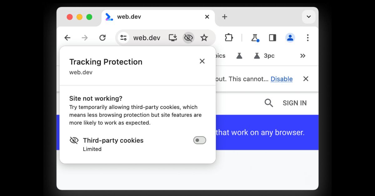 google chrome cookie tracking protection
