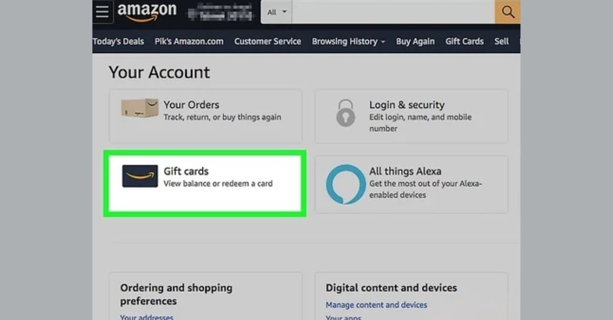 how to redeem gift cards on amazon